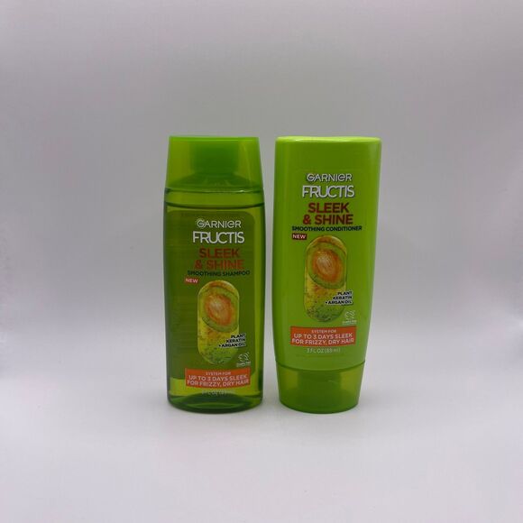 Garnier Sleek and Shine Hair Shampoo & Conditioner Travel Duo 2 PCS. Set - Picture 3 of 11